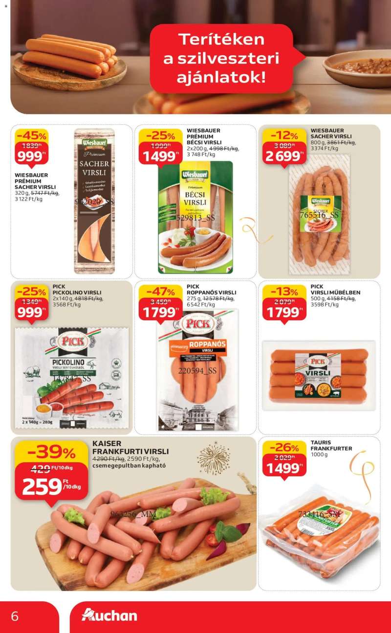 Auchan Akciós újság Auchan 6 oldal