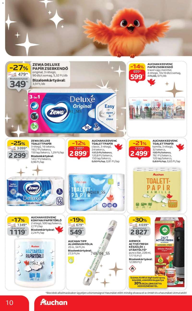Auchan Szupermarket akciós újság 10 oldal