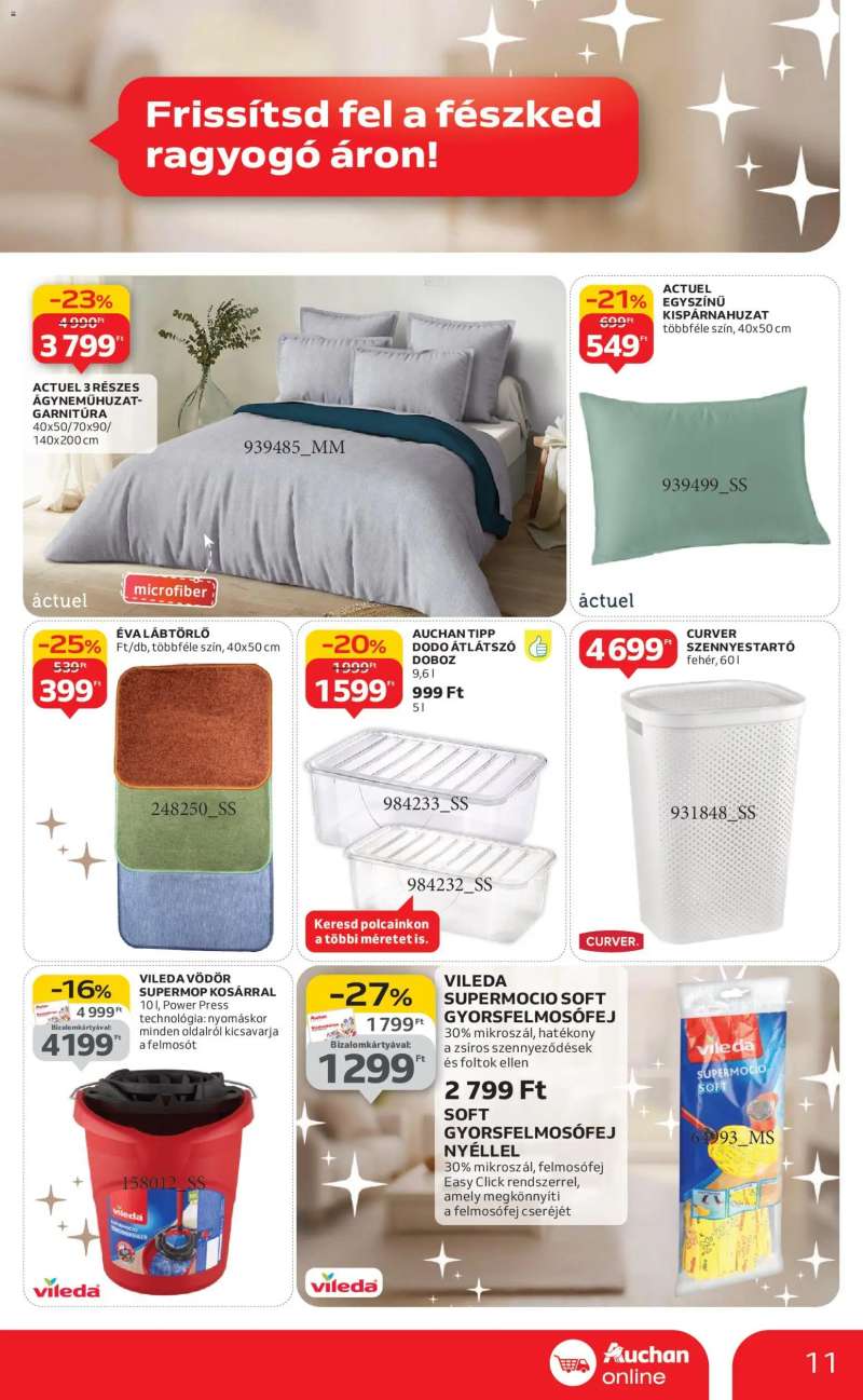 Auchan Szupermarket akciós újság 11 oldal
