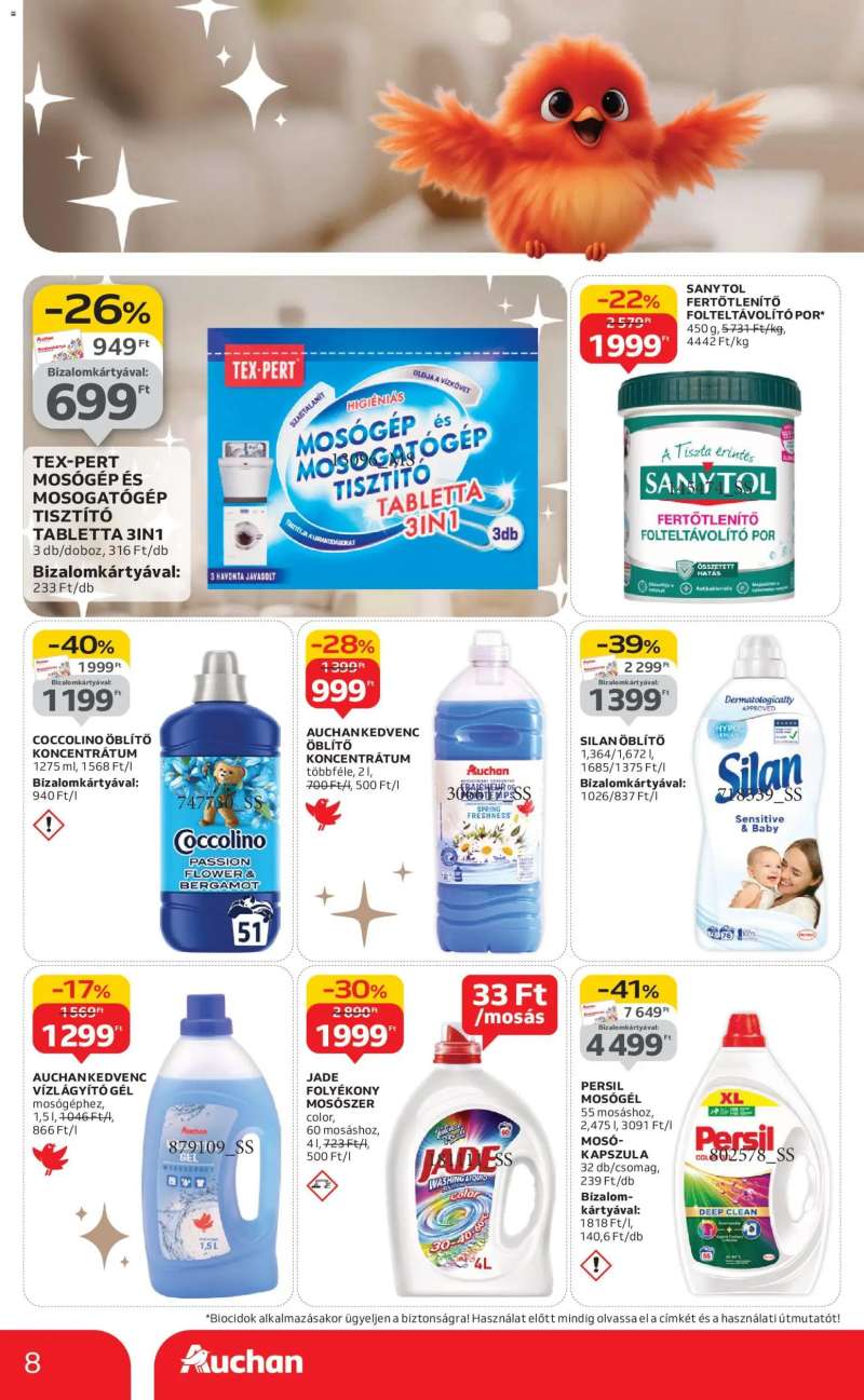 Auchan Szupermarket akciós újság 8 oldal