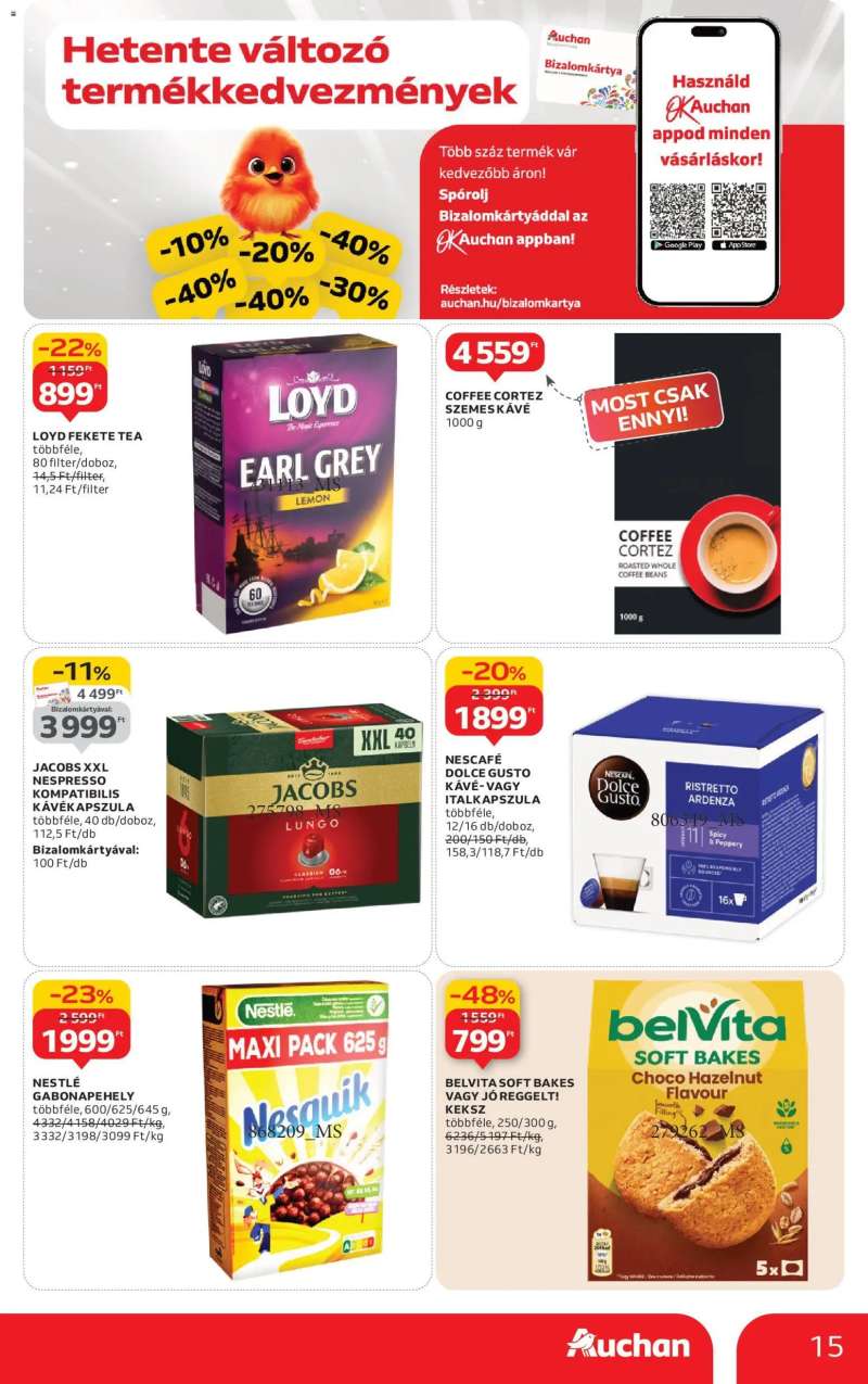 Auchan Akciós újság Auchan 15 oldal