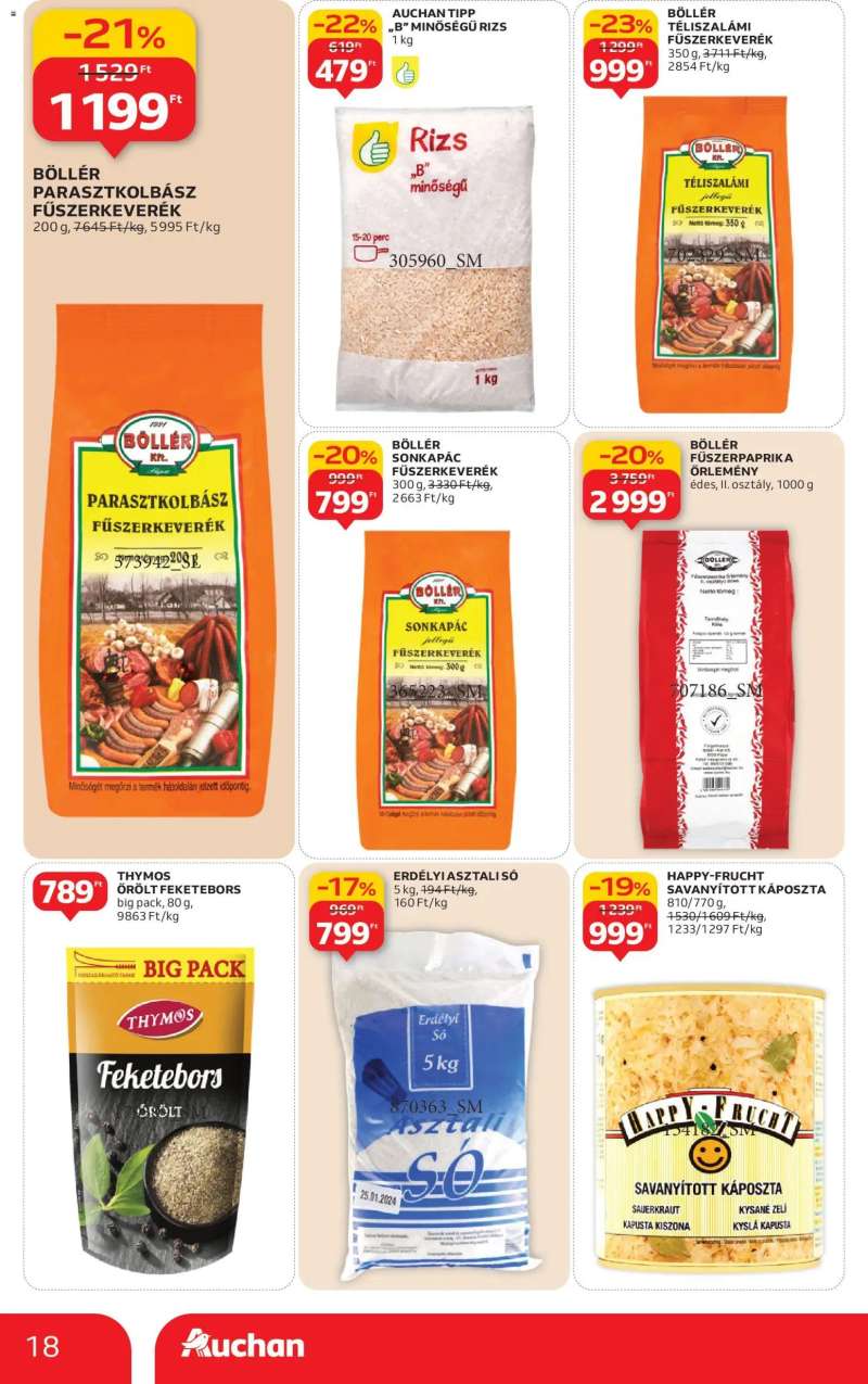 Auchan Akciós újság Auchan 18 oldal