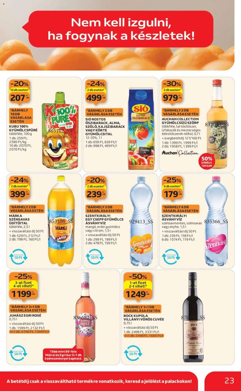 Auchan Akciós újság Auchan 23 oldal