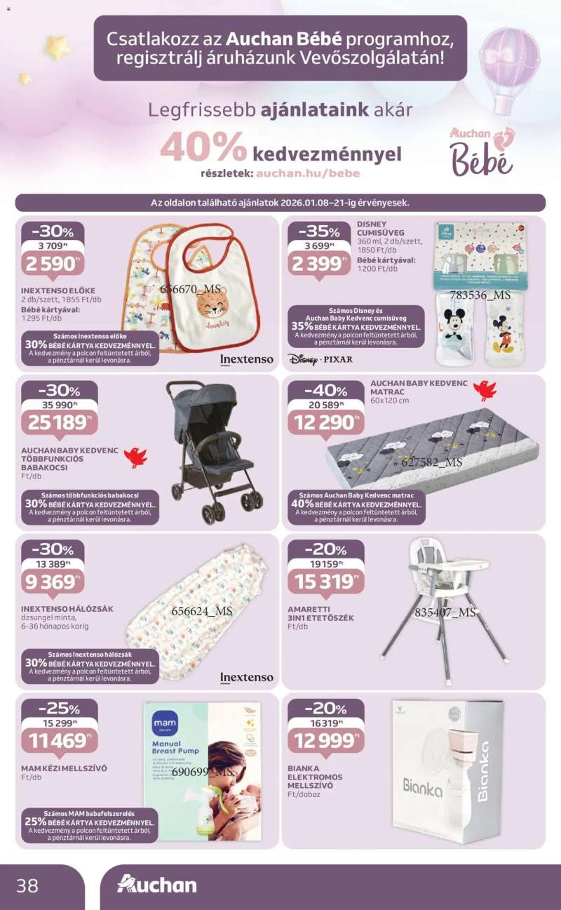 Auchan Akciós újság Auchan 38 oldal