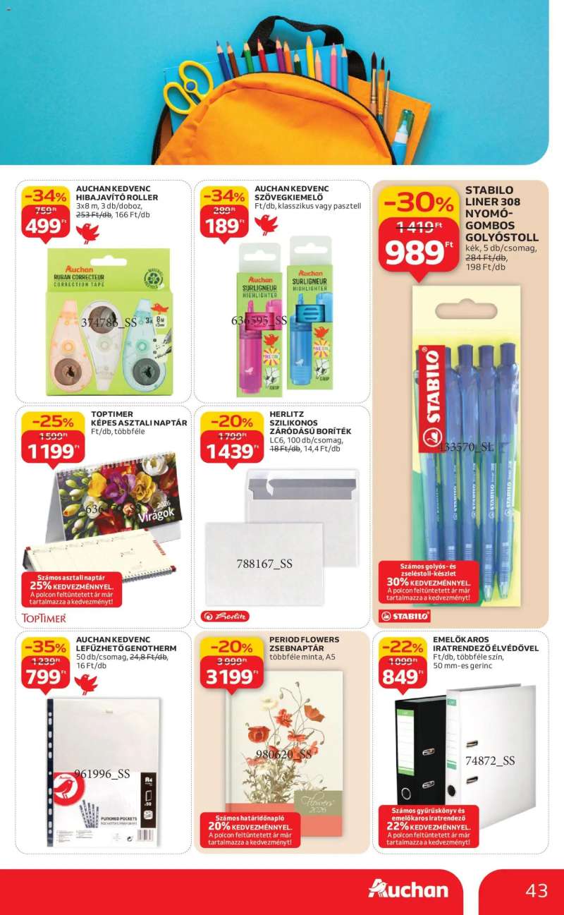 Auchan Akciós újság Auchan 43 oldal