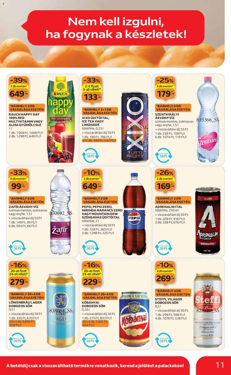 Auchan Szupermarket akciós újság 11 oldal