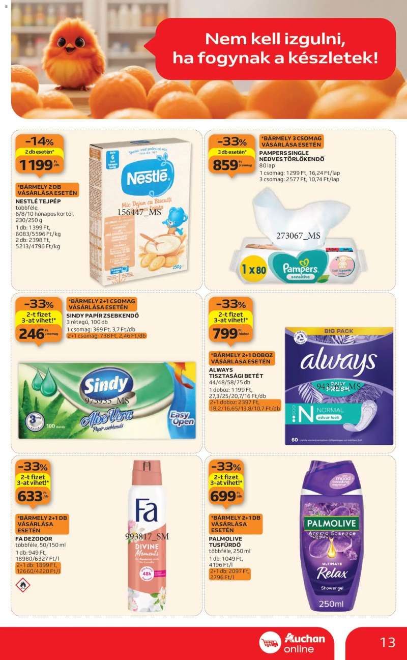 Auchan Szupermarket akciós újság 13 oldal
