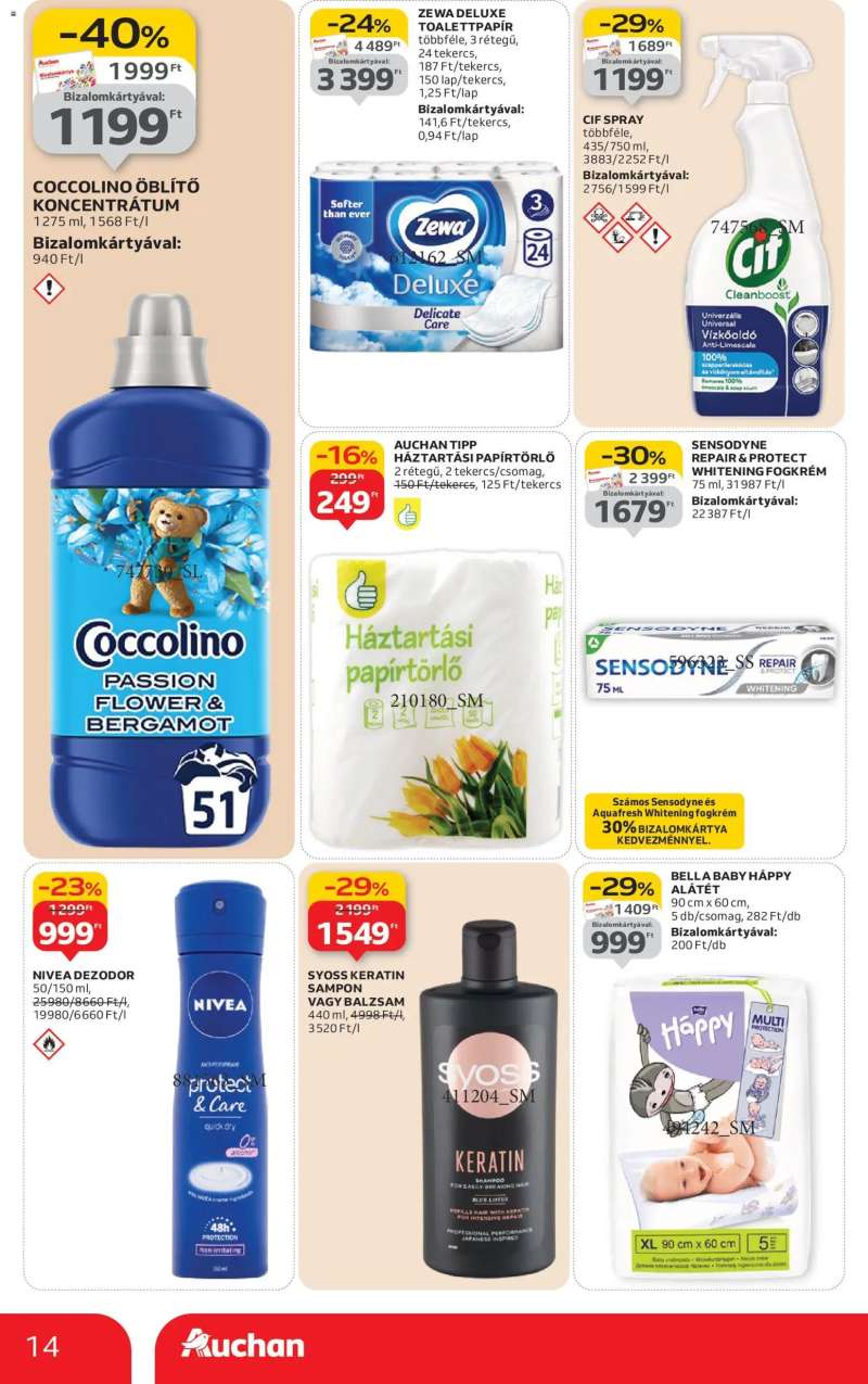 Auchan Szupermarket akciós újság 14 oldal