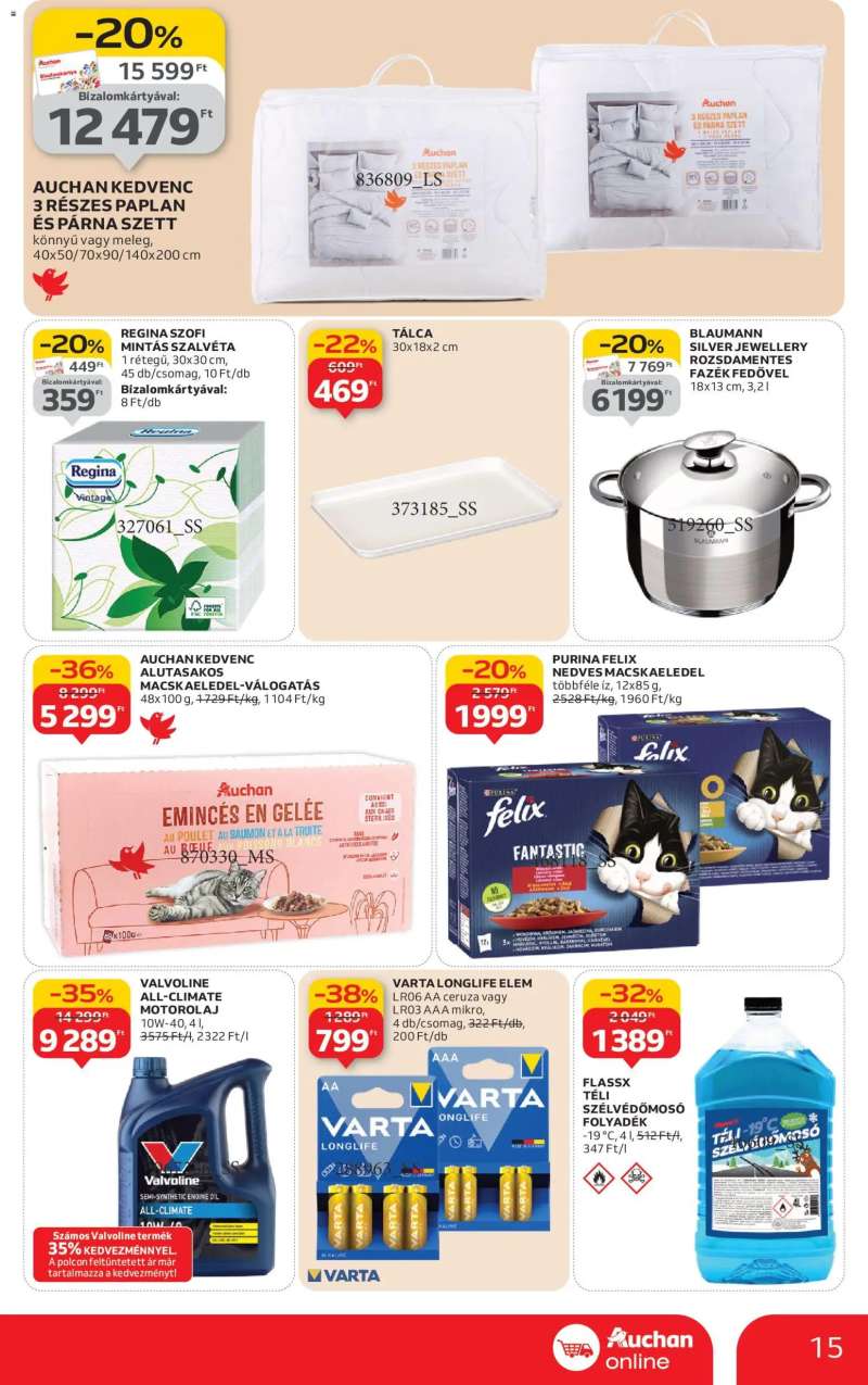 Auchan Szupermarket akciós újság 15 oldal