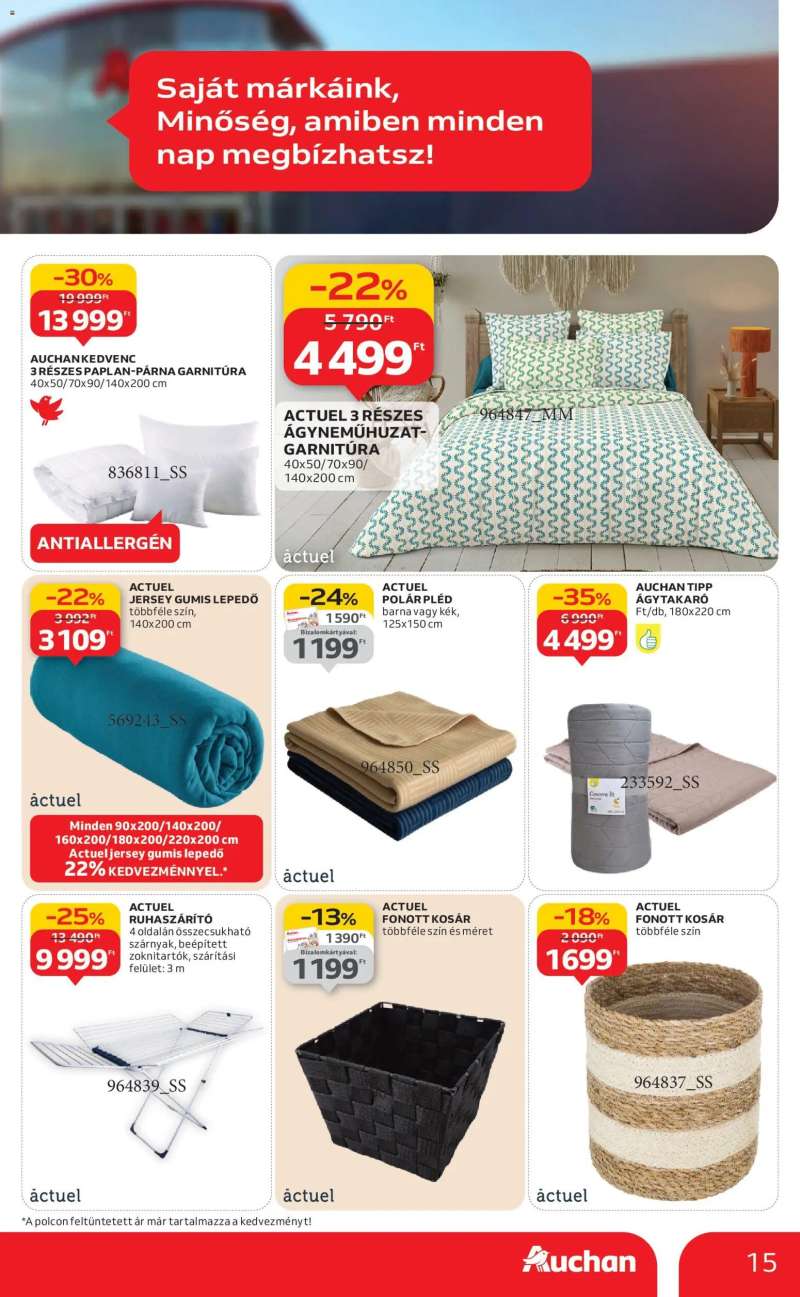 Auchan Saját márkás ajánlataink 15 oldal