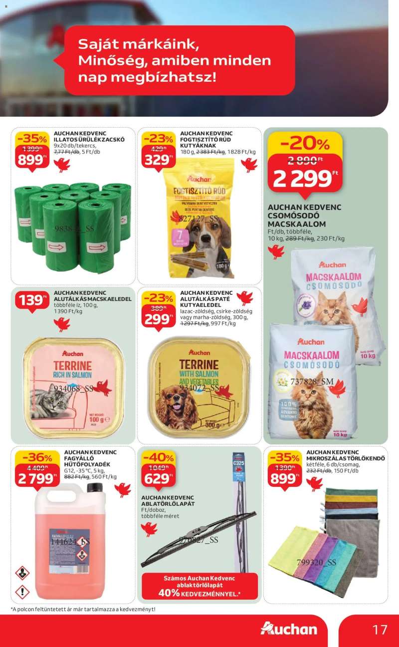 Auchan Saját márkás ajánlataink 17 oldal