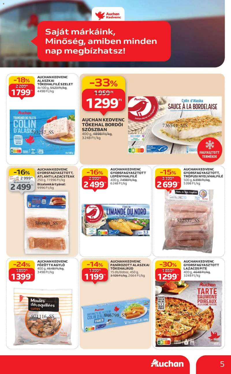 Auchan Saját márkás ajánlataink 5 oldal