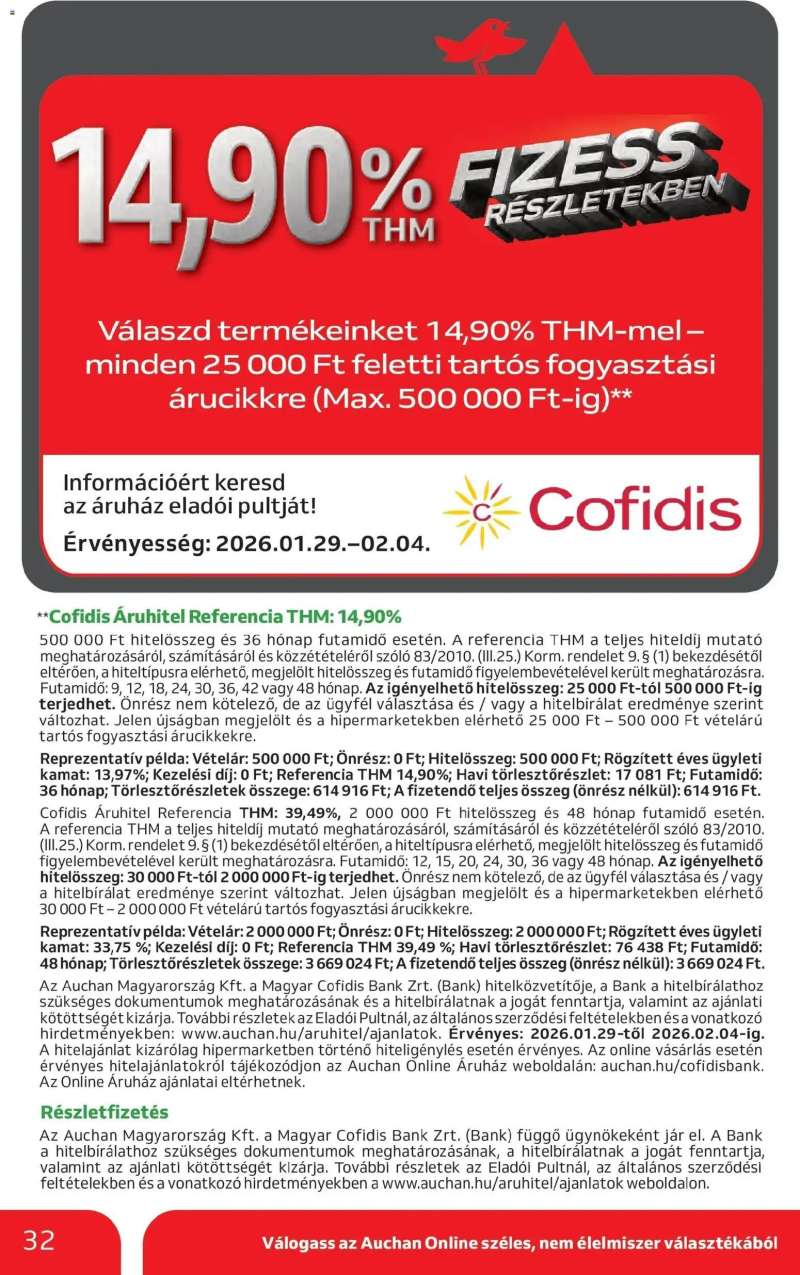 Auchan Akciós újság Auchan 32 oldal