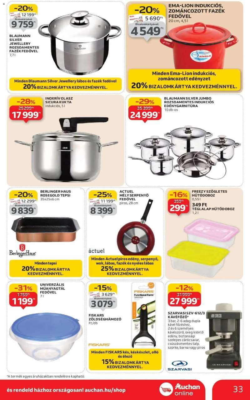 Auchan Akciós újság Auchan 33 oldal