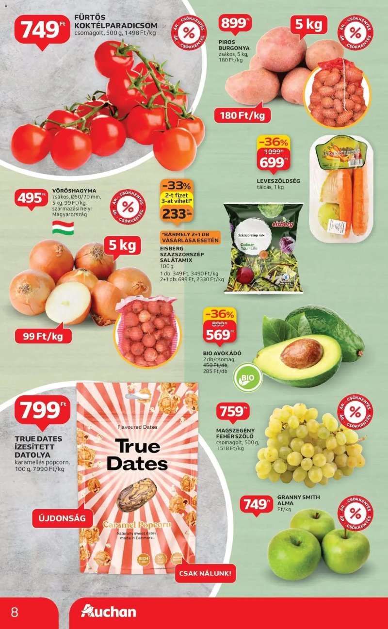 Auchan Akciós újság Auchan 8 oldal