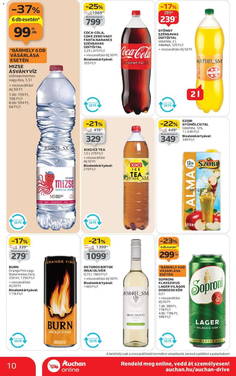 Auchan Szupermarket akciós újság 10 oldal