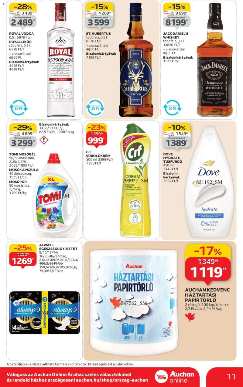 Auchan Szupermarket akciós újság 11 oldal