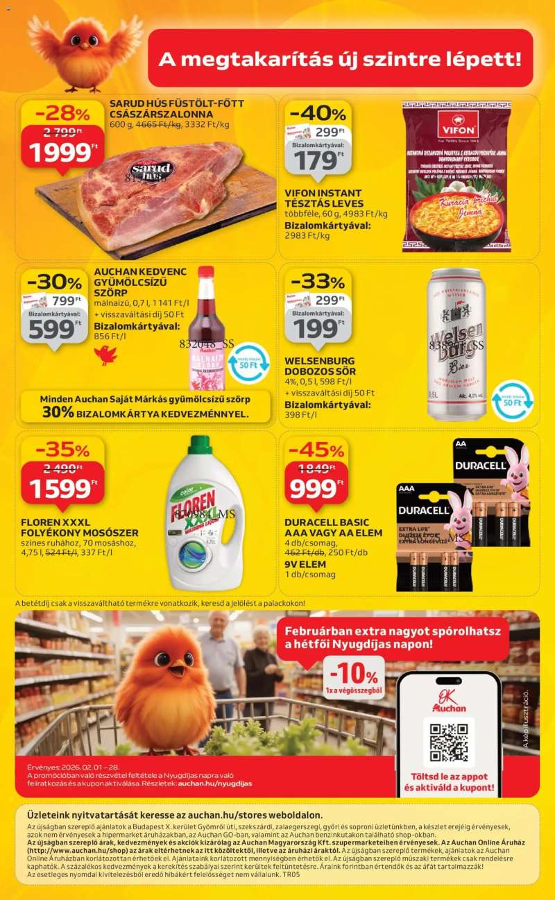Auchan Szupermarket akciós újság 12 oldal