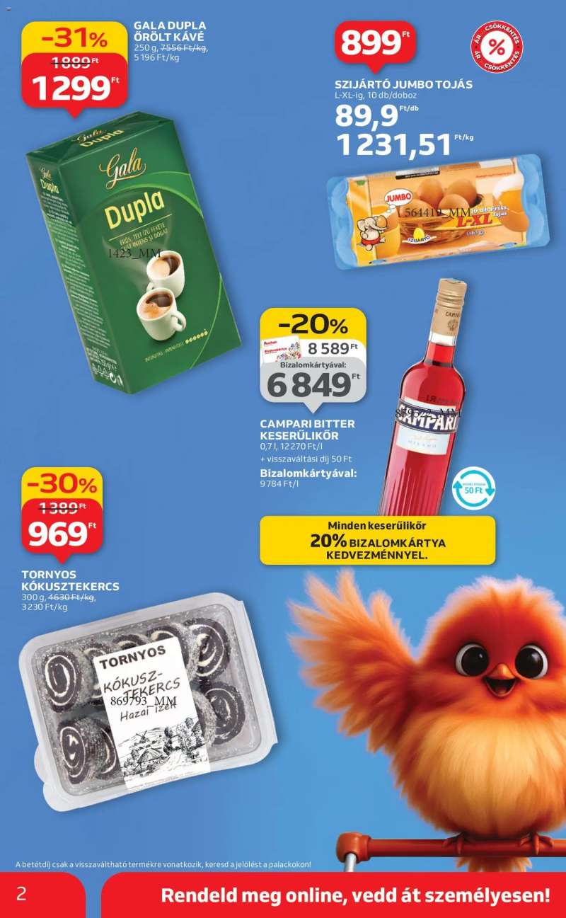 Auchan Szupermarket akciós újság 2 oldal
