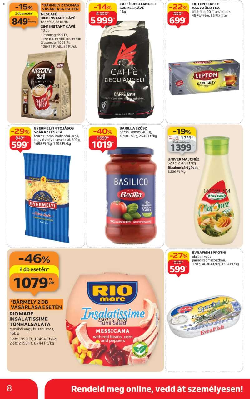 Auchan Szupermarket akciós újság 8 oldal