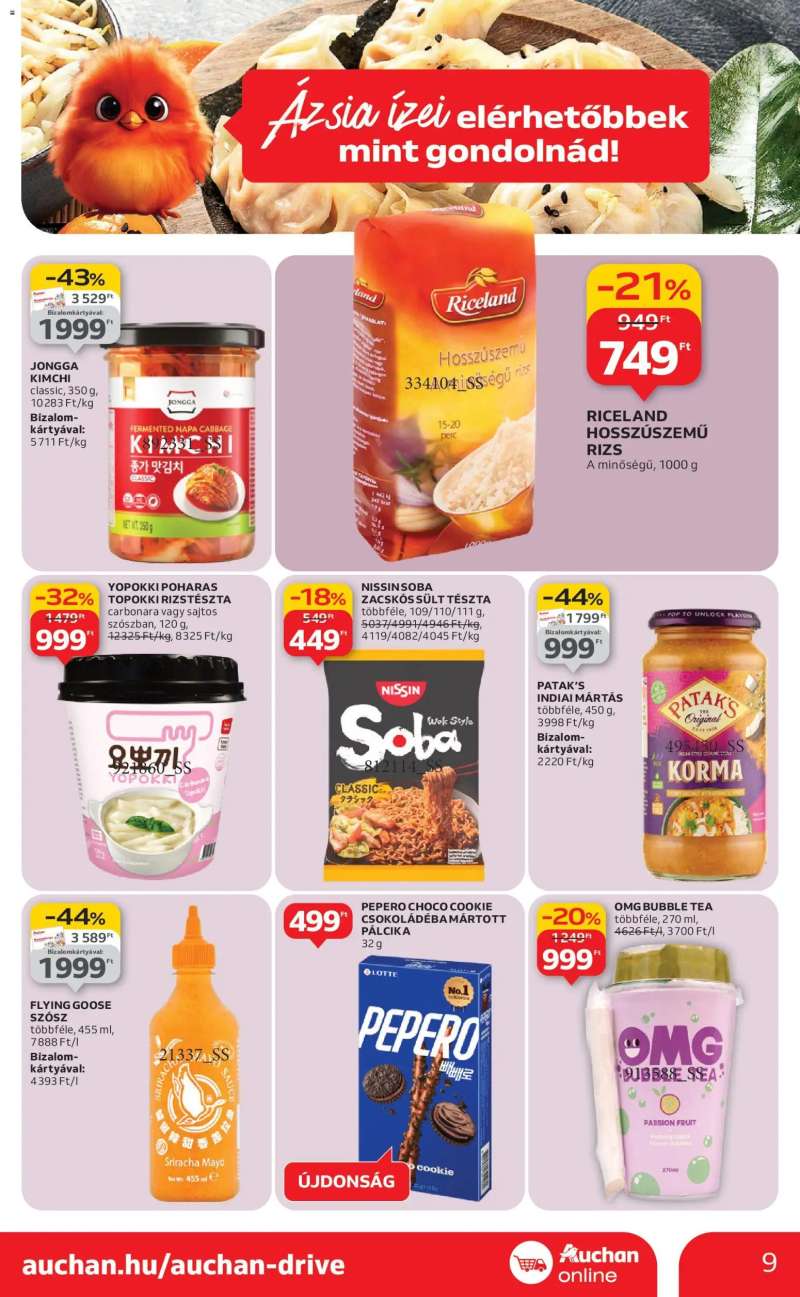 Auchan Szupermarket akciós újság 9 oldal