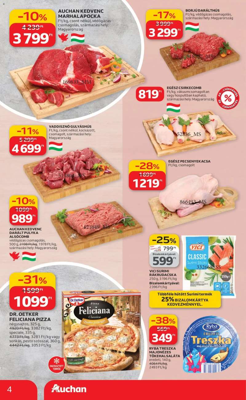 Auchan Akciós újság Auchan 4 oldal