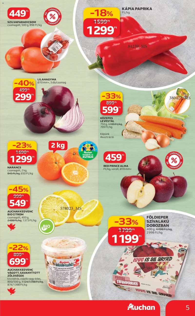 Auchan Akciós újság Auchan 5 oldal