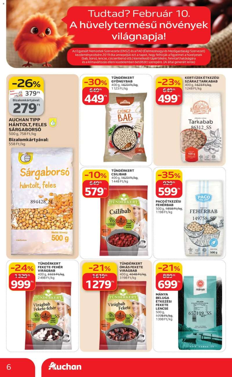 Auchan Akciós újság Auchan 6 oldal