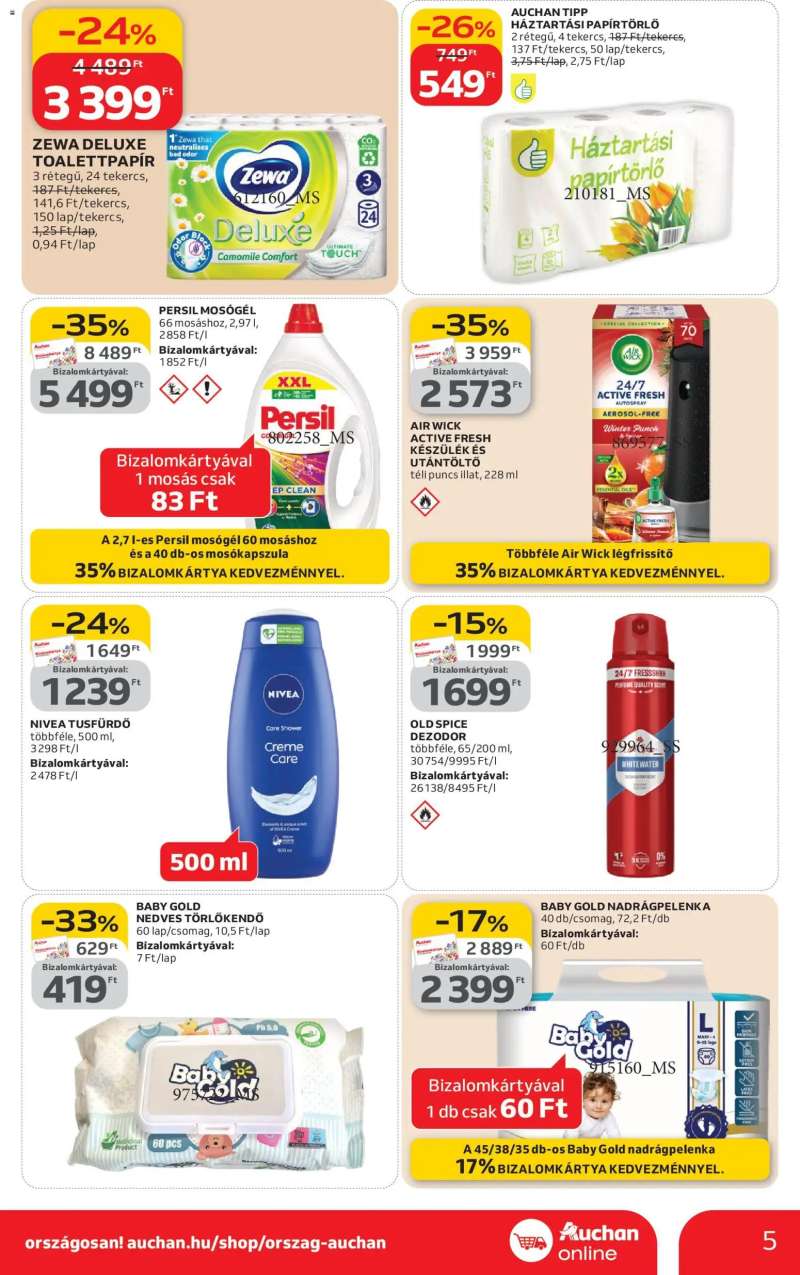 Auchan Kéthetes Szupermarket ajánlataink 5 oldal