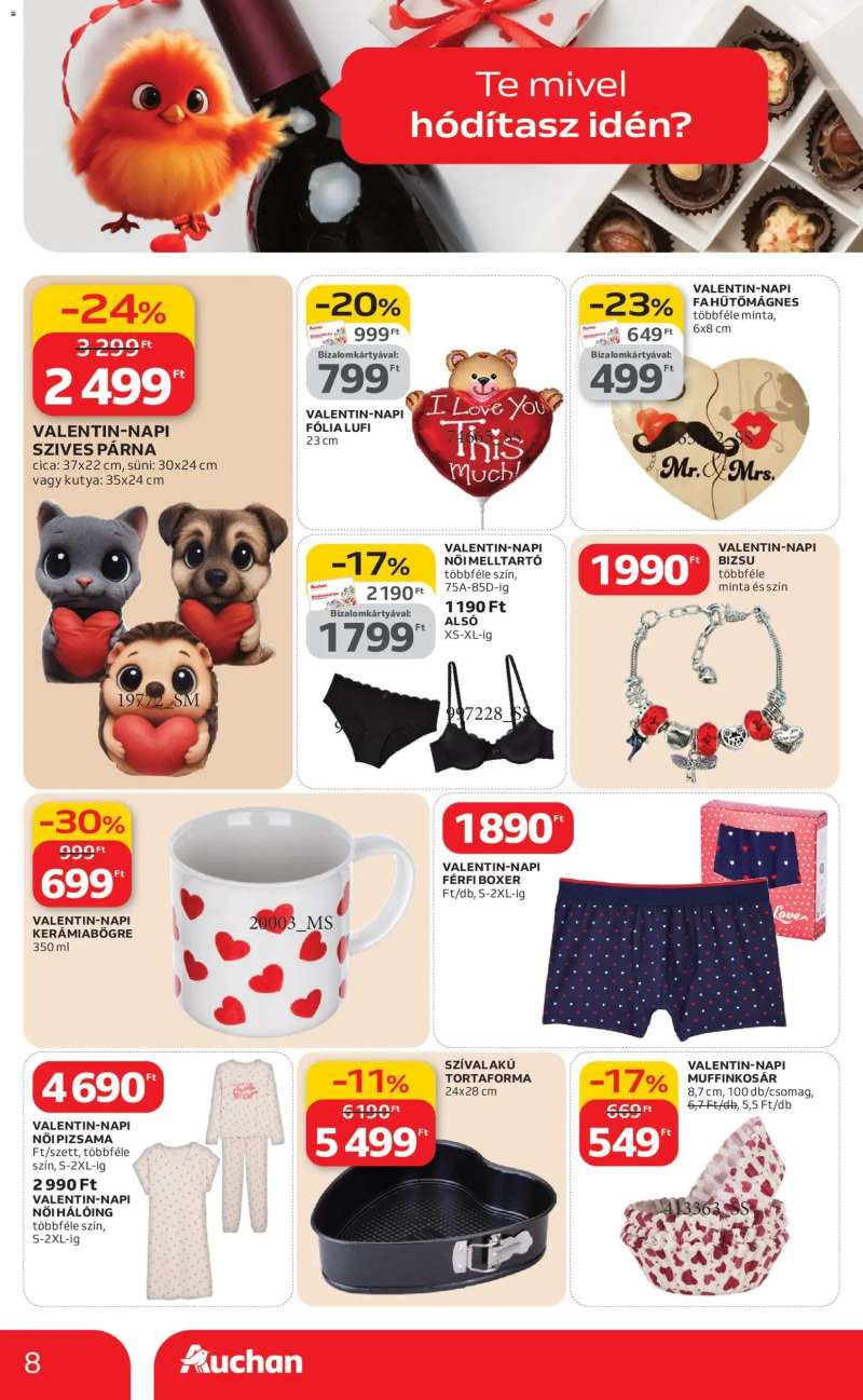 Auchan Valentin napi ajánlataink 8 oldal