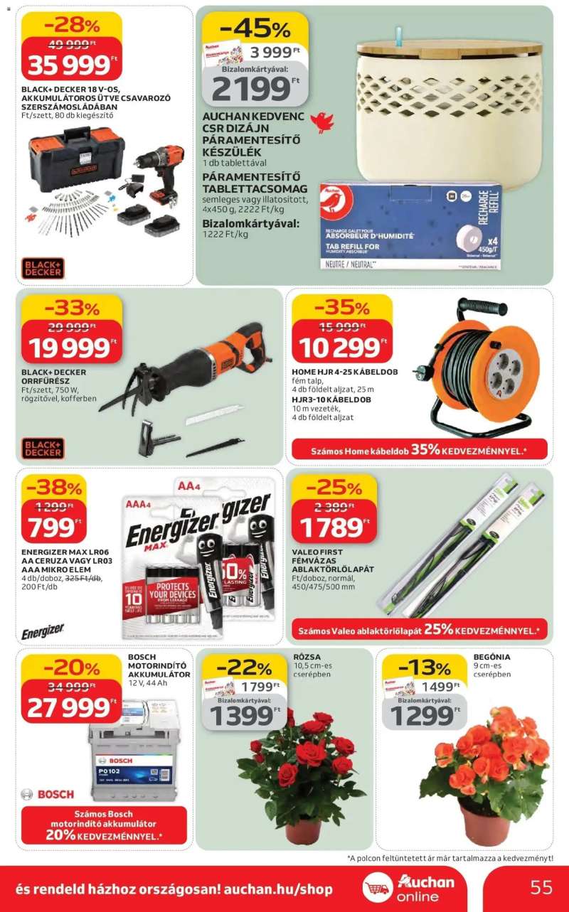 Auchan Auchan újság érvényessége 02.18.-ig 55 oldal