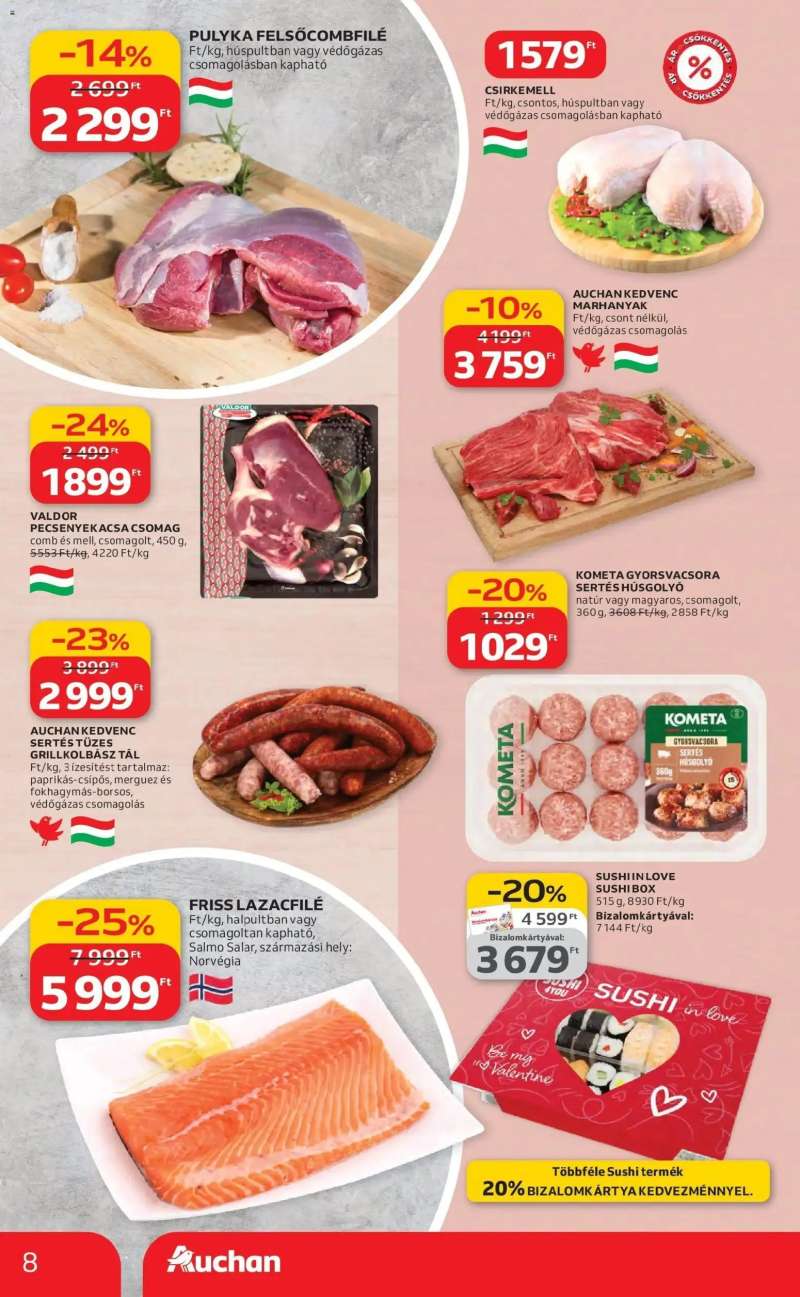 Auchan Auchan újság érvényessége 02.18.-ig 8 oldal