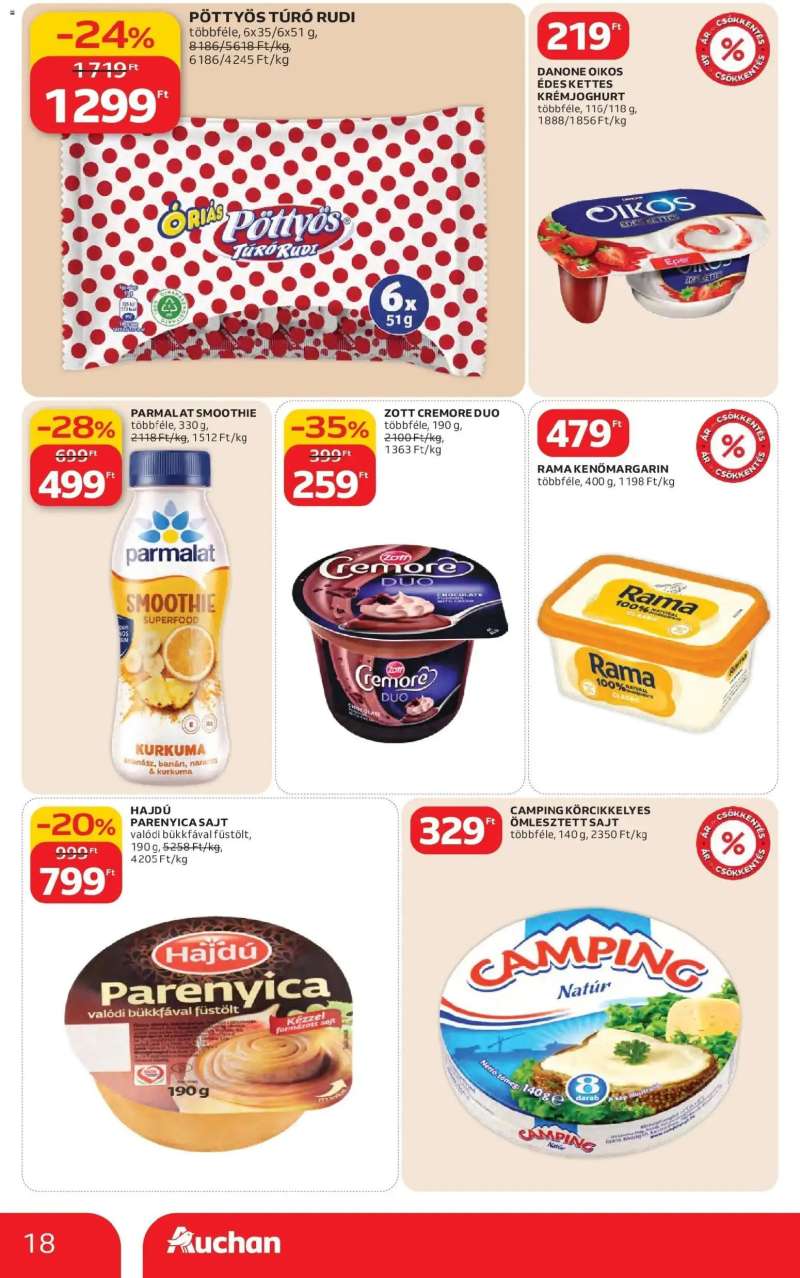 Auchan Akciós újság Auchan 18 oldal