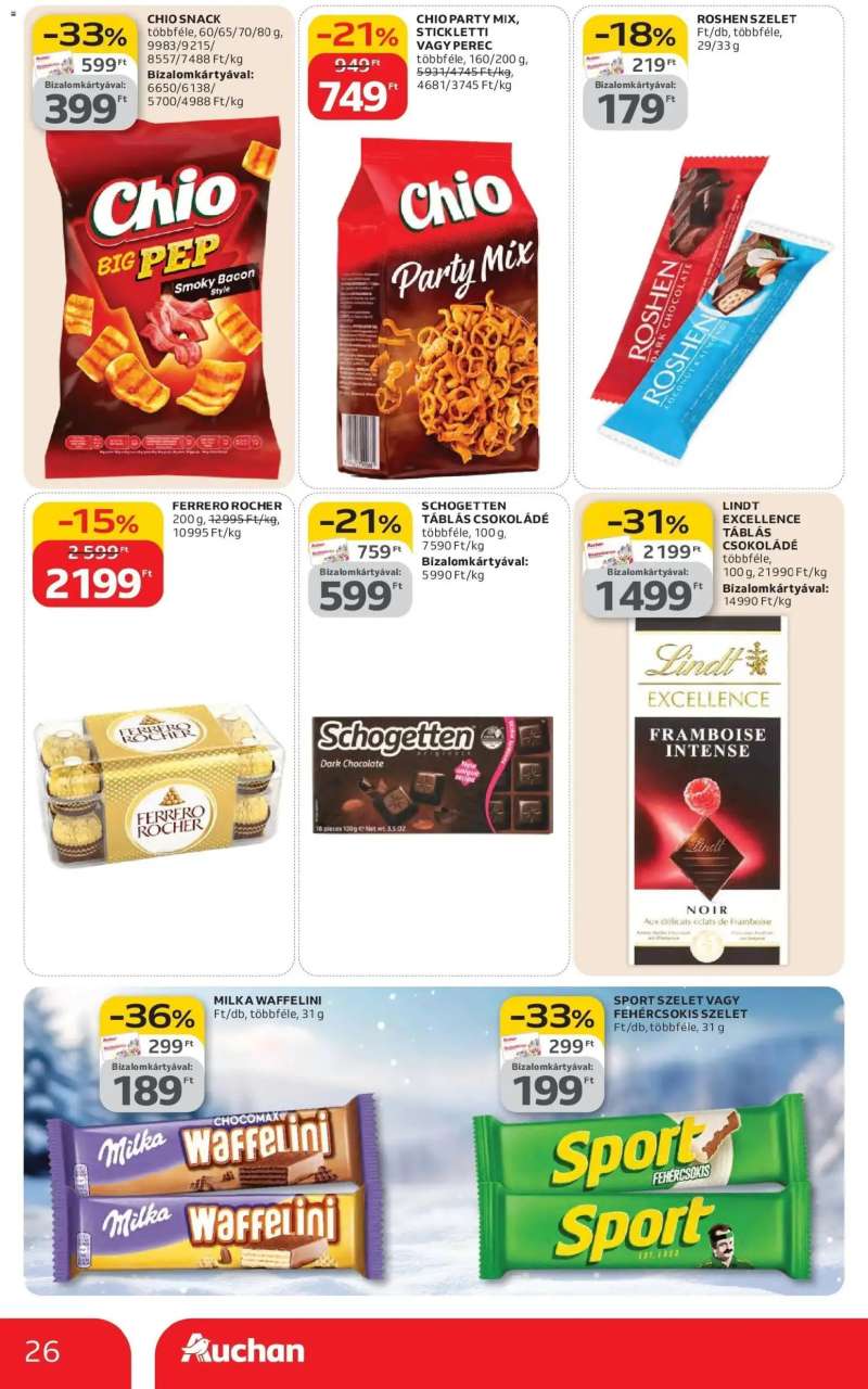 Auchan Akciós újság Auchan 26 oldal