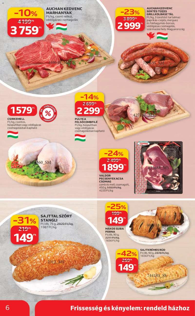 Auchan Akciós újság Auchan 6 oldal