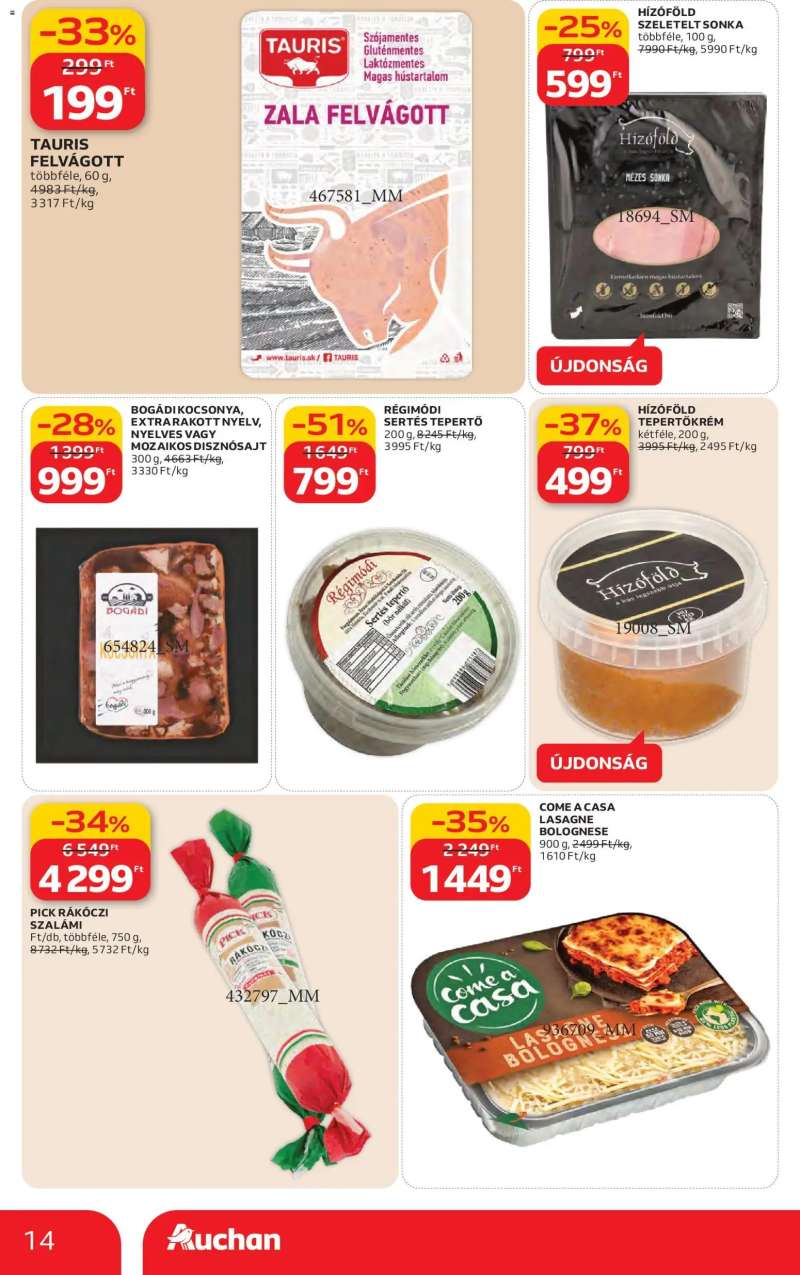 Auchan Szupermarket akciós újság 14 oldal