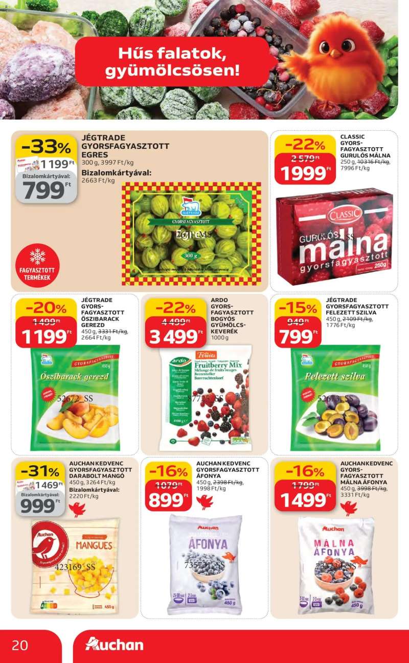 Auchan Szupermarket akciós újság 20 oldal