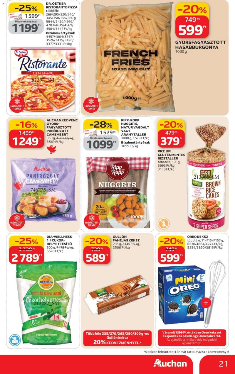 Auchan Szupermarket akciós újság 21 oldal