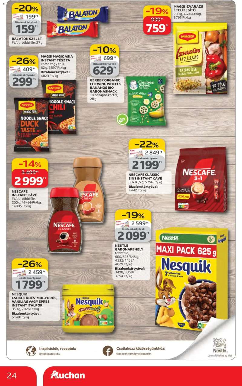 Auchan Szupermarket akciós újság 24 oldal