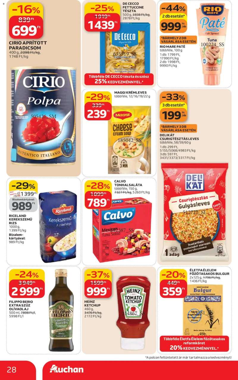 Auchan Szupermarket akciós újság 28 oldal
