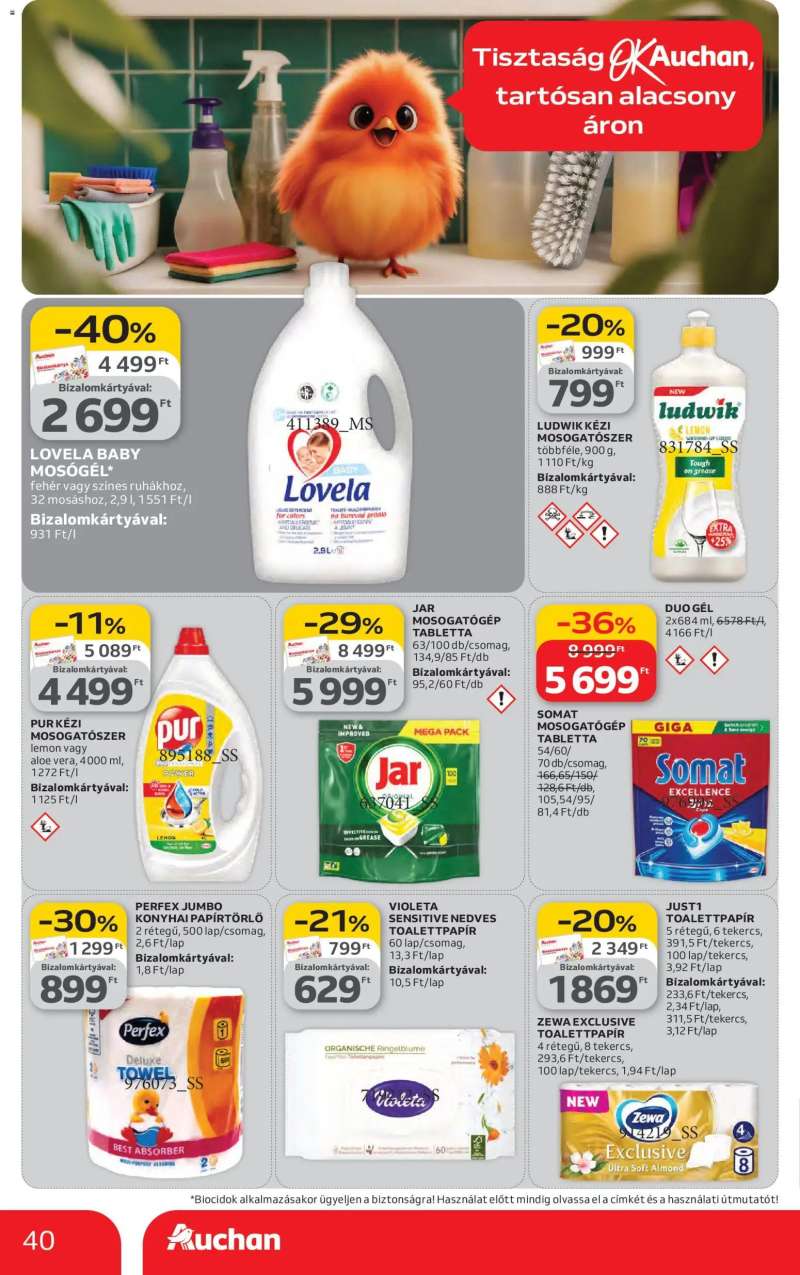 Auchan Szupermarket akciós újság 40 oldal