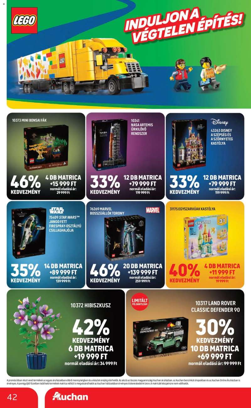 Auchan Szupermarket akciós újság 42 oldal