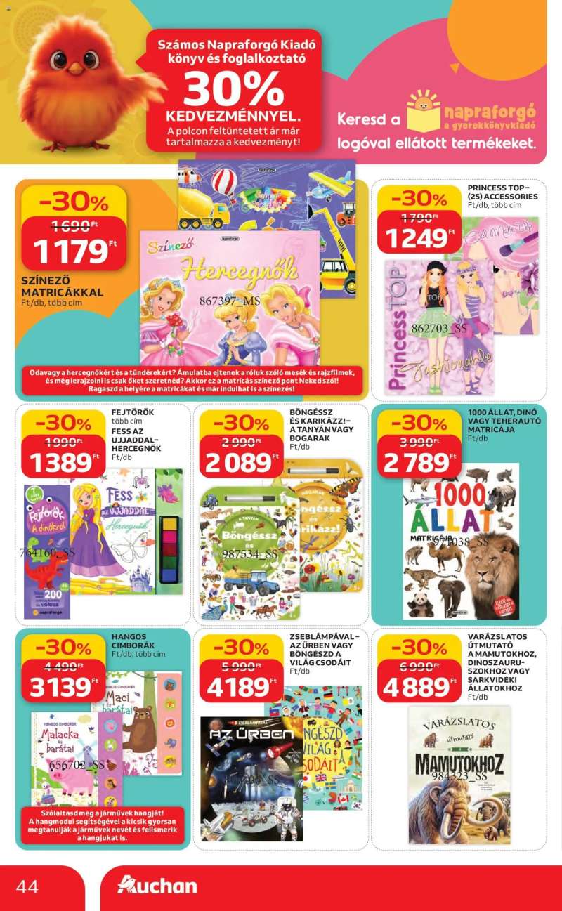 Auchan Szupermarket akciós újság 44 oldal