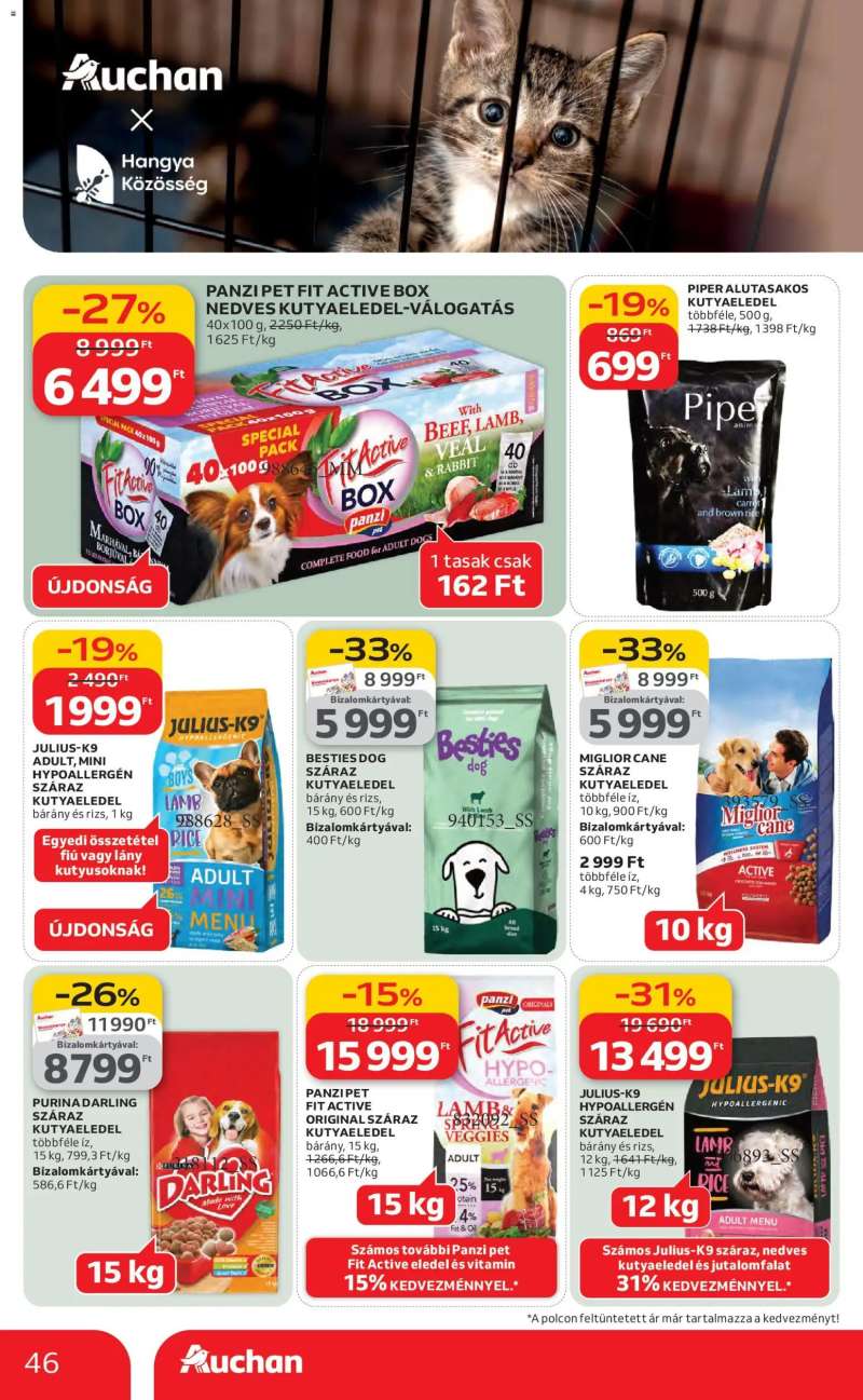 Auchan Szupermarket akciós újság 46 oldal