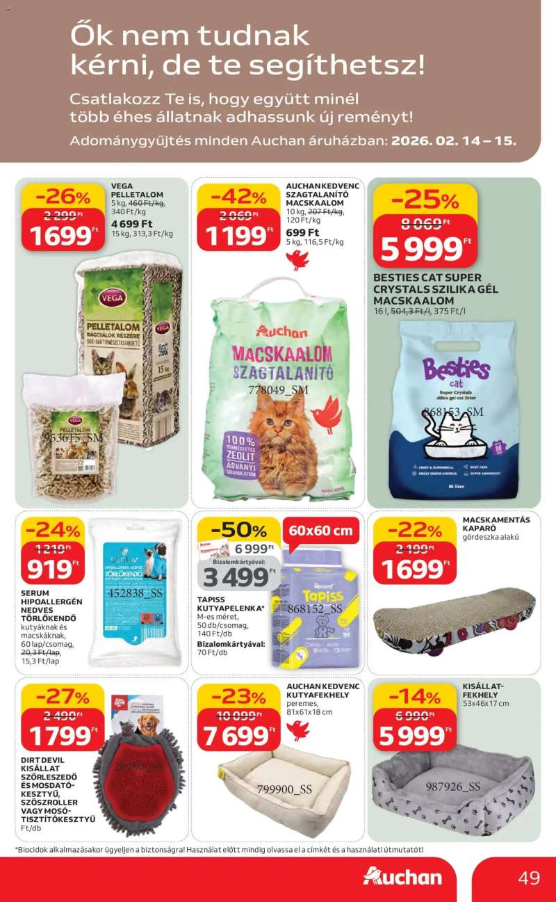 Auchan Szupermarket akciós újság 49 oldal