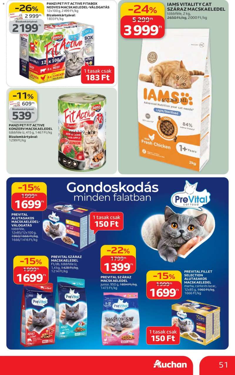 Auchan Szupermarket akciós újság 51 oldal