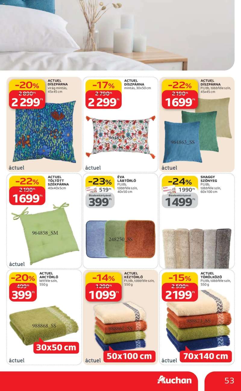 Auchan Szupermarket akciós újság 53 oldal