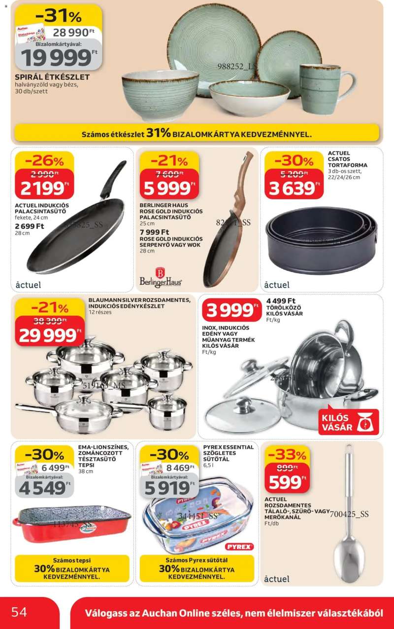 Auchan Szupermarket akciós újság 54 oldal