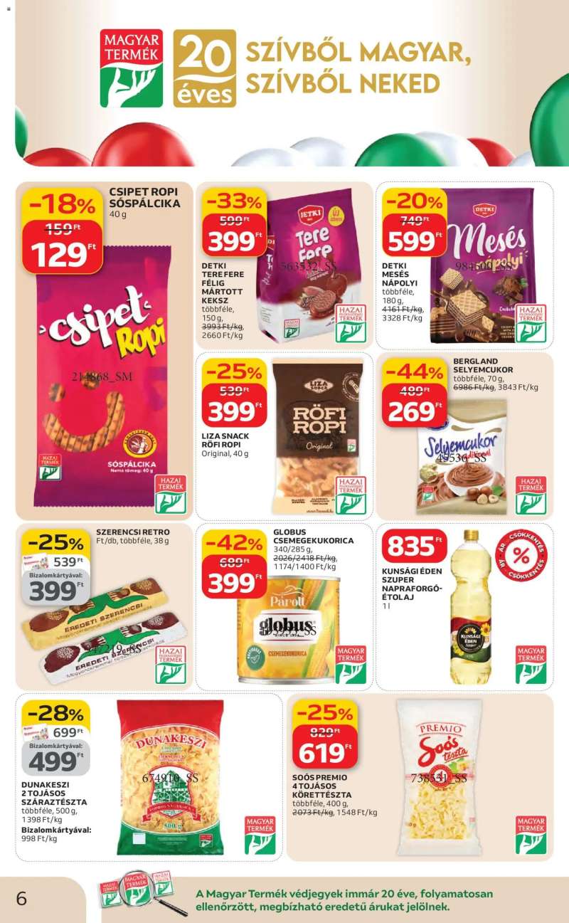 Auchan Szupermarket akciós újság 6 oldal