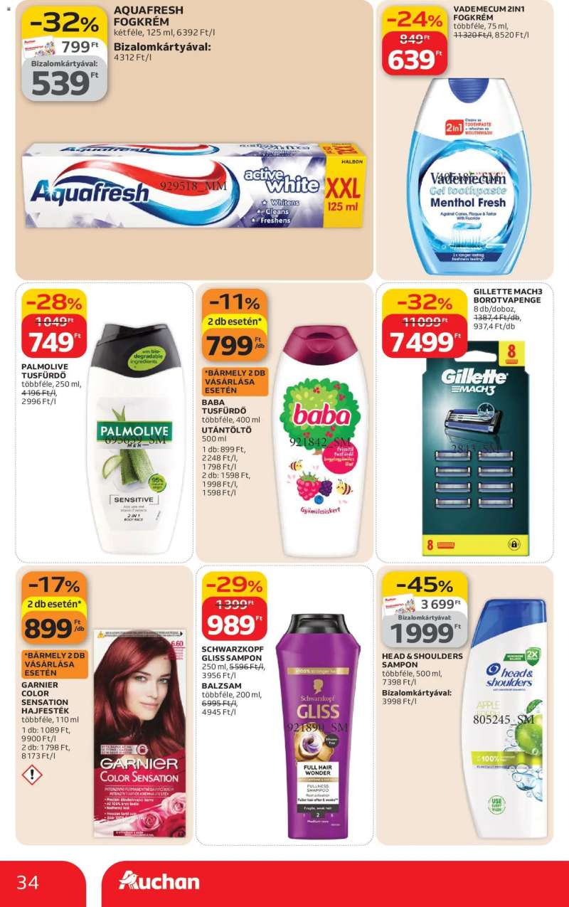 Auchan Akciós újság Auchan 34 oldal